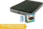 Bol.com Intex luchtbed Prestige Downy - 2 persoons - 152 x 203 x 25 cm - groen / grijs (incl. Reparatiekit) aanbieding