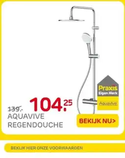 Praxis aquavive regendouche aanbieding