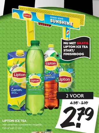 Dekamarkt Lipton ice tea 1,5 liter aanbieding