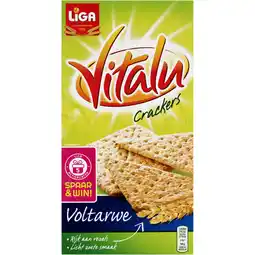 Albert Heijn Liga Vitalu crackers volkoren aanbieding