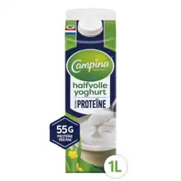 Albert Heijn Campina Halfvolle yoghurt extra proteine aanbieding