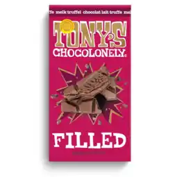 Albert Heijn Tony's Chocolonely Filled melk truffel aanbieding