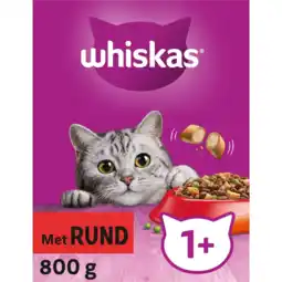 Albert Heijn Whiskas 1+ Brokken met rund aanbieding