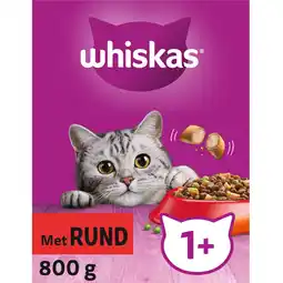 Albert Heijn Whiskas 1+ Brokken met rund aanbieding