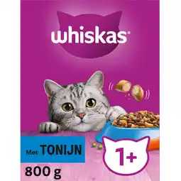 Albert Heijn Whiskas 1+ Brokken met tonijn aanbieding
