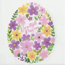 Albert Heijn AH Servet vrolijk Pasen 33x33cm aanbieding