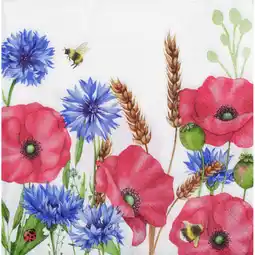 Albert Heijn AH Servet klaproos 33x33cm aanbieding