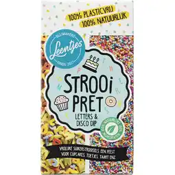 Albert Heijn Leentjes Strooi pret letters & disco dip aanbieding