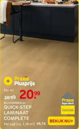 Praxis Quick step laminaat complete aanbieding