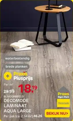 Praxis Decomode laminaat aqua large aanbieding