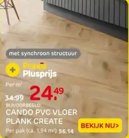 Praxis Cando pvc vloer plank create aanbieding