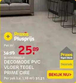 Praxis Decomode pvc vloer tegel prime cire aanbieding