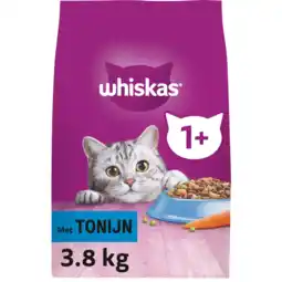 Albert Heijn Whiskas 1+ Brokken met tonijn aanbieding
