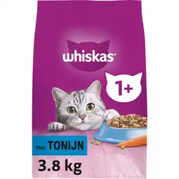 Albert Heijn Whiskas 1+ Brokken met tonijn aanbieding
