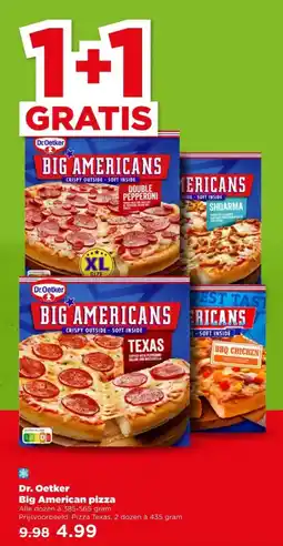 PLUS Dr. Oetker Big American pizza aanbieding