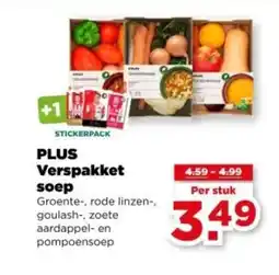 PLUS PLUS Verspakket soep aanbieding