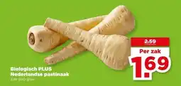 PLUS Biologisch PLUS Nederlandse pastinaak aanbieding