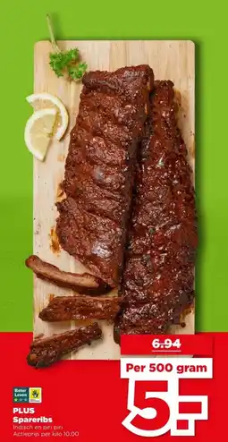 PLUS PLUS Spareribs aanbieding
