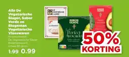 PLUS Alle De Vegetarische Slager, Sabor Verde en Stegeman Vegetarische Vleeswaren aanbieding
