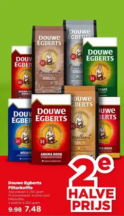 PLUS Douwe Egberts Filterkoffie aanbieding