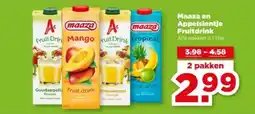PLUS Maaza en Appelsientje Fruitdrink aanbieding