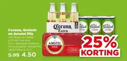 PLUS Corona, Grolsch en Amstel Pils aanbieding
