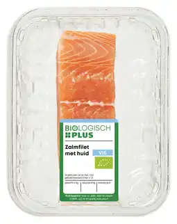 PLUS Biologisch PLUS Zalmfilet met huid aanbieding