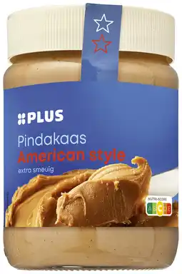 PLUS PLUS Pindakaas American style aanbieding