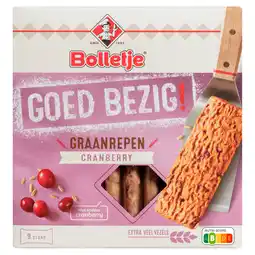 PLUS Bolletje Krokante graanrepen cranberry aanbieding