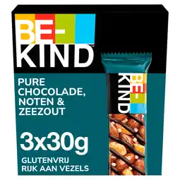 PLUS BeKind Notenrepen glutenvrij chocolade zout aanbieding
