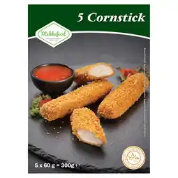 PLUS Mekkafood Cornstick 5st aanbieding