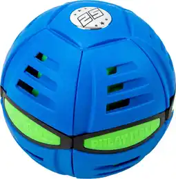 Bol.com Wahu Phlat Ball Classic Blauw - Vang- en werpspel - Gooi een schijf vang een bal! - 25 jaar editie! aanbieding