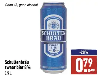 ALDI Schultenbräu zwaar bier 8% aanbieding