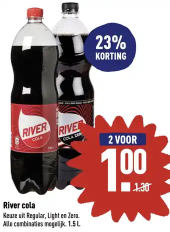 ALDI River cola Keuze uit Regular, Light en Zero. aanbieding