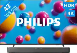 Coolblue Philips 43'' PUS7000 4K (2025) + Philips TAB5109 aanbieding