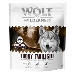 Zooplus Wolf of Wilderness Ebony Twilight Wild zwijn & Buffel - graanvrij - 2 x 12 kg Nieuw Recept aanbieding