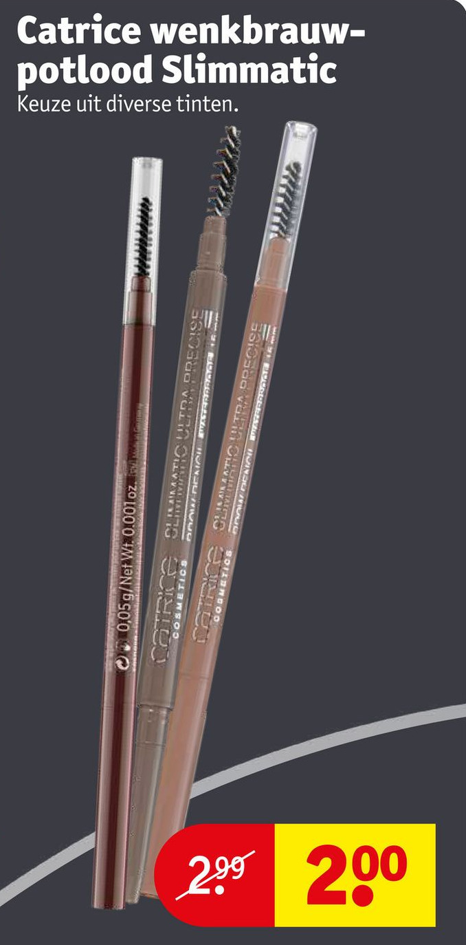 Catrice wenkbrauw potlood Slimmatic aanbieding bij Kruidvat