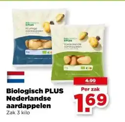 PLUS Biologisch PLUS Nederlandse aardappelen aanbieding