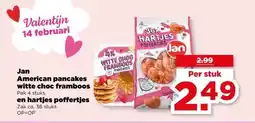 PLUS American pancakes witte choc framboos aanbieding