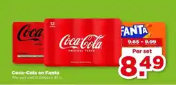 PLUS Coca-Cola en Fanta aanbieding