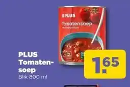PLUS PLUS Tomaten-soep aanbieding