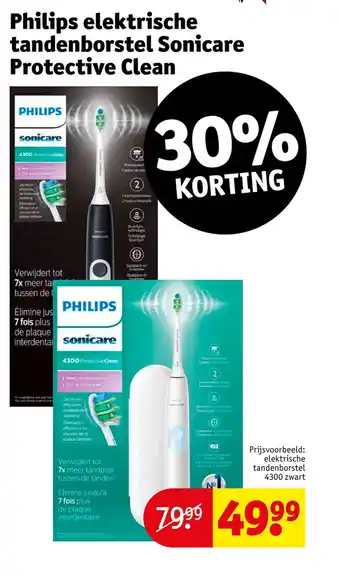 Kruidvat Philips elektrische tandenborstel Sonicare Protective Clean aanbieding