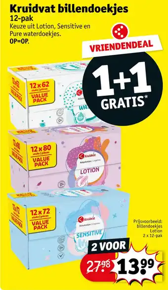 Kruidvat Kruidvat billendoekjes 12-pak aanbieding