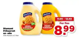 PLUS Diamant Frituurvet en olie aanbieding