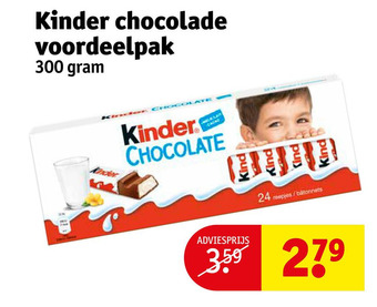 Kruidvat Kinder chocolade voordeelpak aanbieding