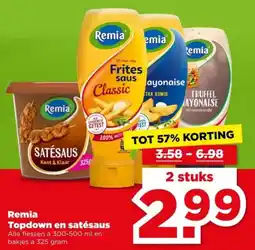 PLUS Remia Topdown en satésaus aanbieding