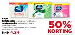 PLUS Nalys Toiletpapier, Keukenpapier aanbieding