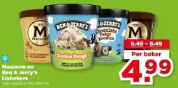 PLUS Magnum en Ben & Jerry's IJsbekers aanbieding