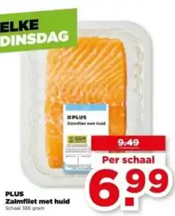 PLUS PLUS Zalmfilet met huid aanbieding