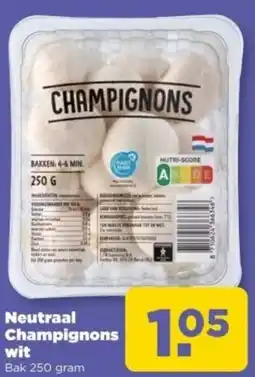 PLUS Neutraal Champignons wit aanbieding